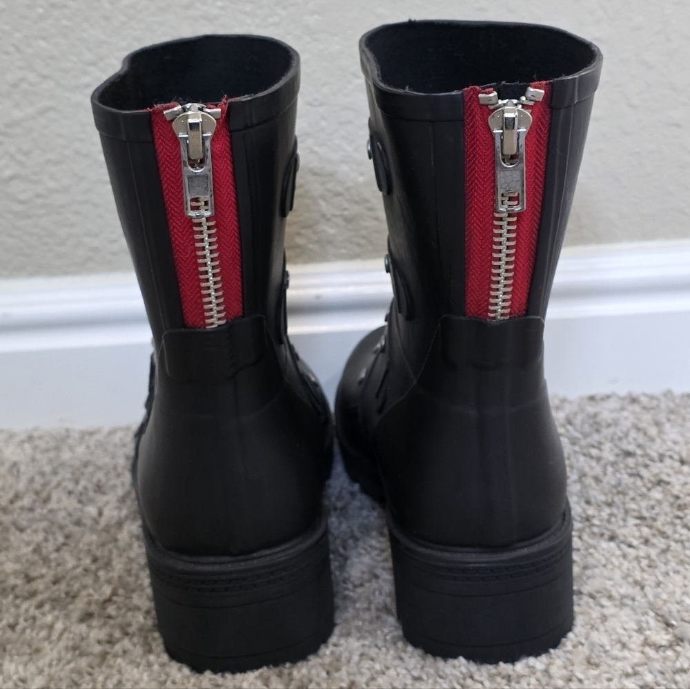 Steve Madden Thunder Rain Casual Moto Boot Womens Size 6 Great Condition - Picture 4 of 8